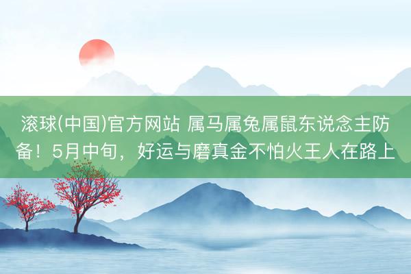 滚球(中国)官方网站 属马属兔属鼠东说念主防备！5月中旬，好运与磨真金不怕火王人在路上