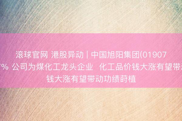 滚球官网 港股异动 | 中国旭阳集团(01907)午后涨超7% 公司为煤化工龙头企业  化工品价钱大涨有望带动功绩莳植