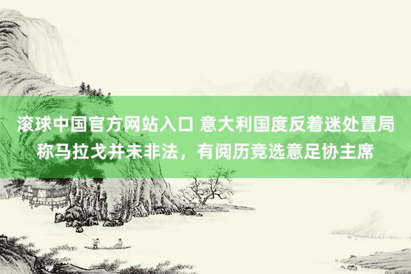 滚球中国官方网站入口 意大利国度反着迷处置局称马拉戈并未非法，有阅历竞选意足协主席